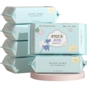 全棉时代奈丝公主卫生巾100%棉表层超薄日夜两用姨妈巾290mm*48片