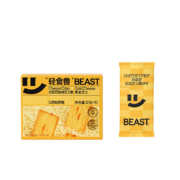 plus会员:轻食兽 岩烧白芸豆 芝士薄脆咸味饼干12g*10*1盒装