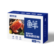 PLUS会员：鲜京采 英国熟冻面包蟹 600g/只 冷冻 生鲜 海鲜水产 大螃蟹 母