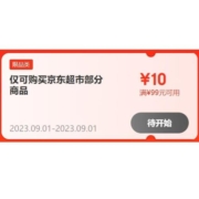 即享好券：可叠万券 京东 满99-10/159-20元 超市周年庆券