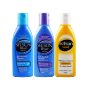 澳洲进口 Selsun blue 去屑控油止痒 洗发露膏 蓝盖/紫盖 200ml*3件