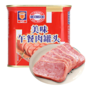 梅林（MALING）午餐肉罐头 火锅搭档 中华老字号 开罐即食 方便菜 红罐 340g/罐