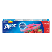 plus会员：Ziploc 密保诺拉链式食品密封袋 大号19个