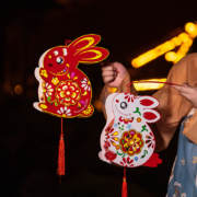 11点开始 天降福利：安七月 中秋节手提兔子花灯