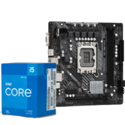 华擎(ASRock) H610M-HVS DDR4 主板+12代Intel i5-12400F 台式机 CPU处理器 板U套装