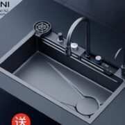 MJONI 多功能加厚大单槽 蜂窝按钮数显 68*45*22cm