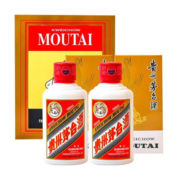 茅台（MOUTAI）贵州茅台酒 茅台小可爱 53度酱香型白酒 茅台小可爱两瓶礼盒装