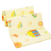 费雪（Fisher-Price）爬行垫XPE双面机械折叠垫加厚婴儿爬爬垫地垫排排站178*198*2cm