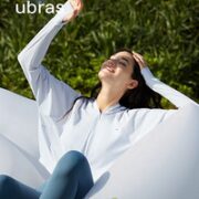 Ubras 羽柔凉感 披肩连帽防晒衣 USK331011