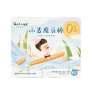 萌天天小朋友 宝宝零食小麦原味磨牙棒巧收口水发婴儿电子辅食手册 1盒装