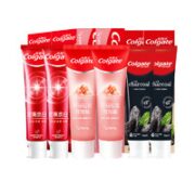 Colgate 高露洁 6支牙膏 密集焕白喜马粉盐竹炭薄荷清新口气家庭装