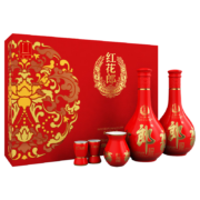 PLUS会员：LANGJIU 郎酒 红花郎十 53度 酱香型 500ml*2瓶 礼盒装