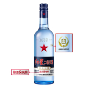 概率券：红星二锅头 蓝瓶绵柔8陈酿 清香型 白酒 43度 750ml