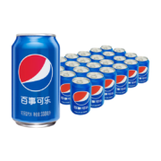 88VIP：百事可乐 原味 碳酸饮料330ml*24罐 整箱装