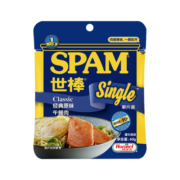 世棒（SPAM）单片午餐肉60g火腿罐头手抓饼火锅烧烤食材涮肉烤肉早餐食材搭档 减盐清淡60g*6