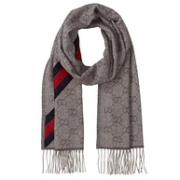 Gucci 古驰 570603-3GB18 双G提花羊毛围巾