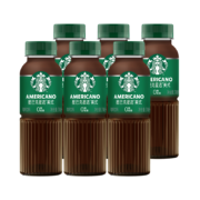 PLUS会员：STARBUCKS 星巴克 星选 美式270ml*6瓶 即饮咖啡饮料(新老包装随机发货)