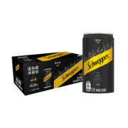 怡泉 Schweppes 无糖零卡 苏打水 汽水饮料200ml*24罐年货装