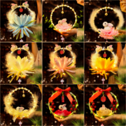 喜至 中秋节古风灯笼花灯手工diy材料