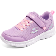 Skechers斯凯奇男女童鞋儿童运动鞋春秋网布软底减震学生跑步鞋405216L 薰衣草色/LAV 28.5