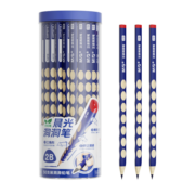 晨光(M&G)文具铅笔2B洞洞铅笔50支 小学生练字铅笔 儿童正姿矫姿 三角木杆沾顶易抓握 开学礼物AWP30745开学文具