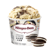概率券、限地区、京东PLUS：H?agen·Dazs 哈根达斯 曲奇香奶冰淇淋 100ml*2件+可爱的 20g*10件*2件