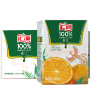 限地区、PLUS会员：汇源 100%橙汁 200ml*24盒整箱+凑单