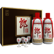 22点开始：LANGJIU 郎酒 郎牌郎酒 53度 酱香型 500mlx2瓶 礼盒装*2件（送赠品）