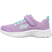 Skechers斯凯奇童鞋春秋款儿童运动鞋男女童跑步鞋魔术贴中大童鞋302450L 女童/薰衣草色/浅绿色/LVAQ 27.5