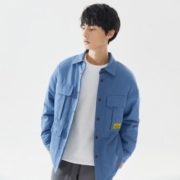 Meters bonwe 美特斯邦威 仿羊羔绒棉衣夹克 731W5017539882P219150