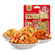 限地区，plus会员:好巴食南溪经典豆干红运满地混合四味解馋零食礼包400g