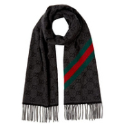 Gucci 古驰 570603-3GB18 双G提花羊毛围巾