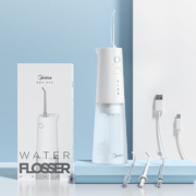 直降￥33！Midea 美的 MC-BJ0301 电动冲牙器 自带3个喷嘴+赠漱口水7条