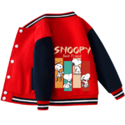京东百亿补贴：SNOOPY 史努比 儿童装棒球服外套