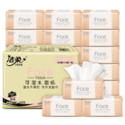 洁柔抽纸 粉Face柔韧3层120抽面巾纸*18包(M号百花香芬 怡人芬芳)
