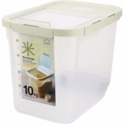 乐扣乐扣（LOCK&LOCK）米桶五谷杂粮箱大容量滑轮翻盖米箱10kg HPL561MIT薄荷色