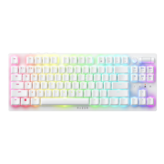 PLUS会员、双十一预售:雷蛇（Razer） 噬魂金蝎V2系列 光学矮轴机械键盘 RGB幻彩 Type-C接口 噬魂金蝎V2无线版 白色 （段落光轴）