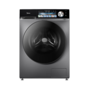 美的（Midea）滚筒洗衣机全自动 快净系列 V5S 智能投放 洗衣机超薄款 触控彩屏 1.1洗净比 除菌10公斤 MG100V5S