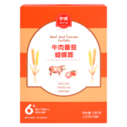概率券:伊威（Eastwes）婴幼儿辅食 番茄牛肉蝴蝶面 宝宝营养面条180克(9袋)6月+适用