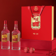五粮液 红盖尖庄  浓香型白酒50度588mL*2瓶 茶酒礼盒*2件