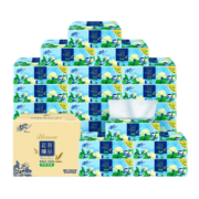 Breeze 清风 抽纸纸巾花萃臻品 4层加厚80抽24包