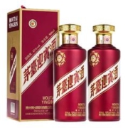 MOUTAI 茅台 迎宾酒紫迎宾500ml*2瓶酱香型白酒 贵州名酒
