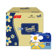 得宝（TEMPO）XPLUS会员联名抽纸 Mini系列4层80抽*24包纸巾 餐巾纸 卫生纸