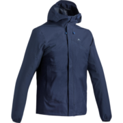迪卡侬冲锋衣上衣男户外防风登山徒步防水夹克风衣运动外套保暖MH150 藏蓝色 XS