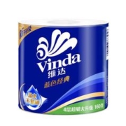 京东PLUS：Vinda 维达 卷纸 蓝色经典 4层160克27卷