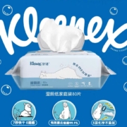 1日20点、限2000件、聚划算百亿补贴：舒洁 湿厕纸家庭装80抽*1包洁厕湿巾