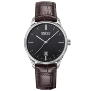 宇联（UNION GLASHUTTE SA）格拉苏蒂德国手表维罗系列黑色男士日历腕表D011.407.16.051