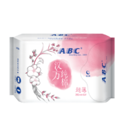 plus会员:ABC 汉方纯棉超薄夜用卫生巾285mm*6片