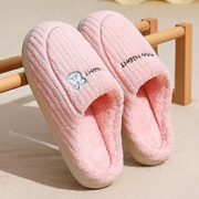 BAIMUQINGCHEN 百慕倾臣 冬季棉拖鞋 女 软萌小兔子