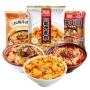 京东百亿补贴：阿宽 红油面皮+红烧牛肉面+重庆酸辣粉 非油炸拉面3袋